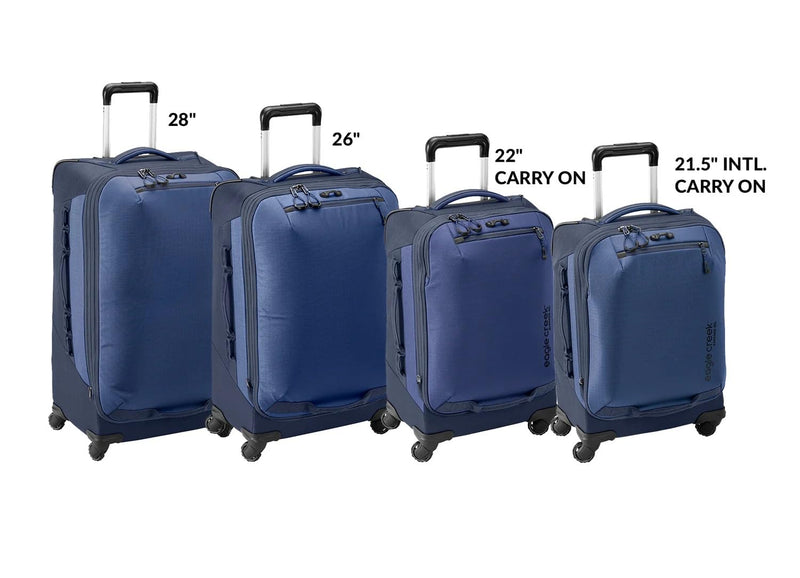 eagle creek Expanse 4-Wheel 30" Luggage – Durable Checked Spinner Suitcase with Expandable Capacity – Rugged Fabric, Lockable Zippers & Grab Handles – Travel-Ready – Pilot Blue