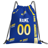 Los Angeles Drawstring Bags Custom any Name and Number Backpack for Men Youth Boy Gifts 14