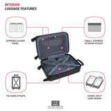 SwissGear 8018 Expandable Luggage Set, 3-Piece Hardside Luggage Set with Spinner Wheels