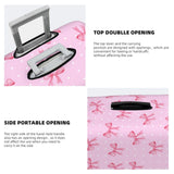 Travel Luggage Cover Pink Bow Dot, High Elasticity Washable Travel Baggage Protector Case Fits 26-28 in