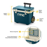 RTIC 22 QT Ultra-Light Wheeled Cooler with Handle, Hard Insulated Portable Ice Chest Box for Beach, Drink, Beverage, Camping, Picnic, Fishing, Boat, Barbecue, Marine/Canvas