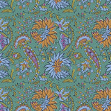 Vera Bradley Women's Premium Cotton Bancroft Backpack, Gemstone Paisley, One Size