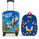 AI ACCESSORY INNOVATIONS Sonic the Hedgehog Kids Luggage and Backpack Set - 18