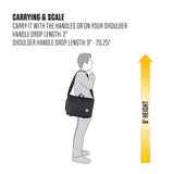 Carhartt Ripstop Messenger Bag, Durable Water-Resistant Messenger Work Bag, Ripstop Messenger Bag (Black)