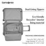 Samsonite UpLIFT Carry-On Hardside Luggage with Spinner Wheels - Airline-Approved, TSA Lock, Adjustable Handle System - Polycarbonate Hard Suitcase for Ultra Lightweight Travel - Silver Shimmy