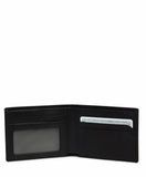 TUMI - Nassau Double Billfold Wallet - Men's Premium Leather Card Holder - RFID Protection - Smooth Black Leather