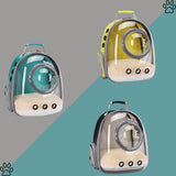 Cat Backpack Carrier, Bubble Backpack for Cat Kitten Small Puppy and Bunny, Space Capsule Bubble Cat Backpack Carrier, Airline Approved Waterproof Yellow Pet Backpack for Small Dog