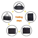 HOLYLUCK Foldable Travel Duffel Bag For Women & Men Luggage Great for Gym (black) One_Size