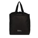 Eddie Bauer Stowaway Packable Tote Bag | Reusable | Travel | Lightweight | Compact | Foldable | Large Capacity | Ripstop Nylon | 25L - Onyx Black