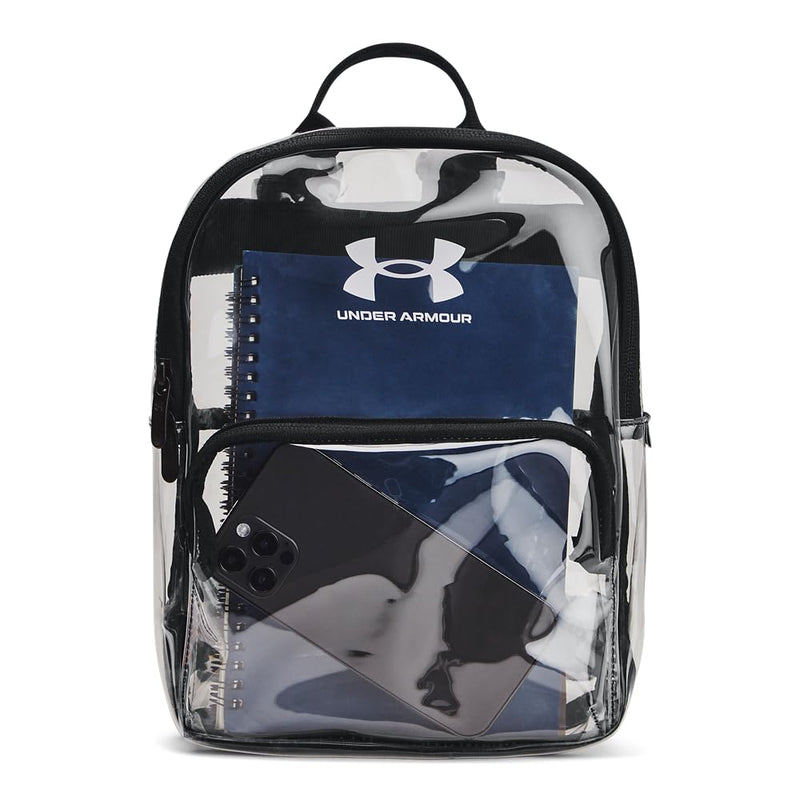 Under Armour Unisex-Adult Loudon Clear Mini Backpack, (960) Clear/Black/White, One Size Fits Most