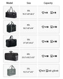 HOLYLUCK Foldable Travel Duffel Bag For Women & Men Luggage Great for Gym (Navy Blue)