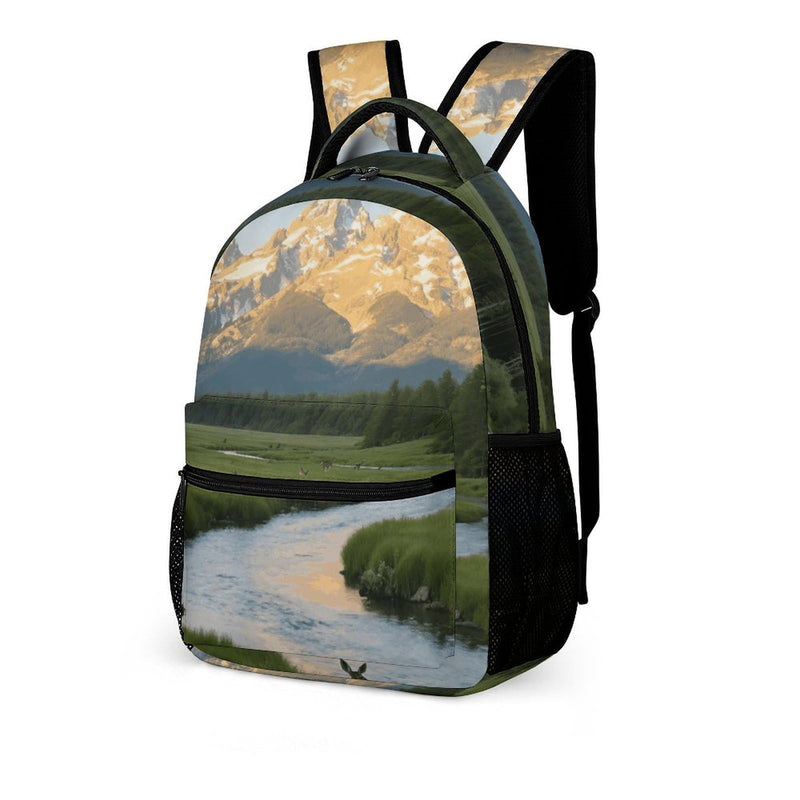STVNKML Teton Peaks Backpack 16in Schoolbag Fashion Backpacks Travel Bookbags Bags Casual Day Pack