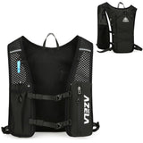 Azarxis Hydration Pack Water Backpack Running Vest 7L Lightweight for Women Men Hiking Biking Jogging Trail Race Cycling (Black - Only Running Vest)