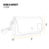 Carhartt Crossbody Horizontal Bag, Carries as a Crossbody, Clutch or Waist Pack with Removable Strap, Carhartt Brown