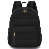 LOVEVOOK Mini Backpack Purse for Women, Small Puffer Lightweight Backpack, Casual Daily Daypack Purse for Women, Cute bag with Anti-theft Pocket for Travel-Black