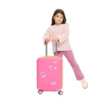 Away PAW Patrol Kids Carry On Luggage, Lightweight Rolling Suitcase for Children, TSA-Approved, Spinner Wheels, Travel Suitcase for Toddlers & Kids, Skye Pilot Pink