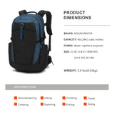 MOUNTAINTOP 40L Hiking Backpack Lightweight Travel Camping Backpack with Waist Strap&YKK Zippers for Men Women