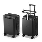 DTA Nova 20-inch Carry On Luggage for Kids with Seat, Mom's Must-Have Suitcase Stroller, Adjustable Handle, Hard Shell PC Suitcase for Family