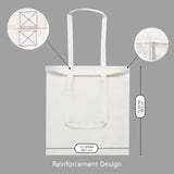 TOPDesign 5 | 12 | 24 | 48 | 192 Pack Economical Cotton Tote Bags, Lightweight Medium Reusable Grocery Shopping Cloth Bags, Suitable for DIY, Advertising, Promotion, Gift, Activity (5-Pack)