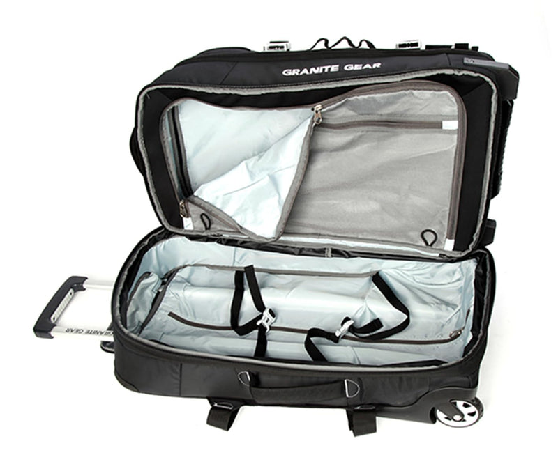 Granite Gear 79L Water-Resistant Wheeled Duffle Suitcase with Backpack Strap - Check-in Luggage Tote Softcase