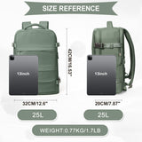 coowoz Travel Backpack For Women Men,Carry On Backpack,Hiking Backpack Waterproof Outdoor Sports Rucksack Casual Daypack Travel Essentials(Olive Green)