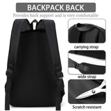 LELExilan Multifunctional Casual Backpack for Men Women, Lightweight Water-Resistant School Bookbag for College Work Travel, Black 01