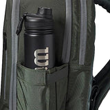 Wilson Tour Tennis Backpack - Dark Green, Holds up to 2 Rackets