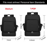 seyfocnia Gym Backpack for Men, Lightweight Sports Back pack With Shoe Compartment, Waterproof Gym Bag Workout Trainning Rucksack Casual Travel Daypack-Black