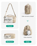 BAGSMART Lightweight Crossbody Bags for Women, Quilted Puffer Shoulder HandBags with Adjustable Strap for Travel