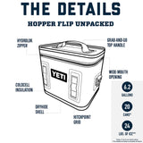 YETI Hopper Flip 18 Portable Soft Cooler, Big Sky Blue
