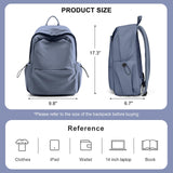 coofay Backpacks For School Bag School Backpack For College Backpacks Bookbag For Women Waterproof Gym Backpack For Men Book Bags Small Simple Backpack Purplish Blue