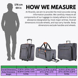 Ricardo Beverly Hills Montecito 2.0 Softside Rolling Duffel Bag with Wheels and Handle, Ideal Lightweight Travel Bag for Men and Women, 22-inch Wide, Grey