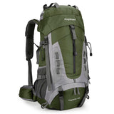 King'sGuard 60L Hiking Backpack for Men and Women Lightweight Camping Hiking Backpack with Rain Cover Large Waterproof Travel Backpack Backpacking Pack (Army Green)