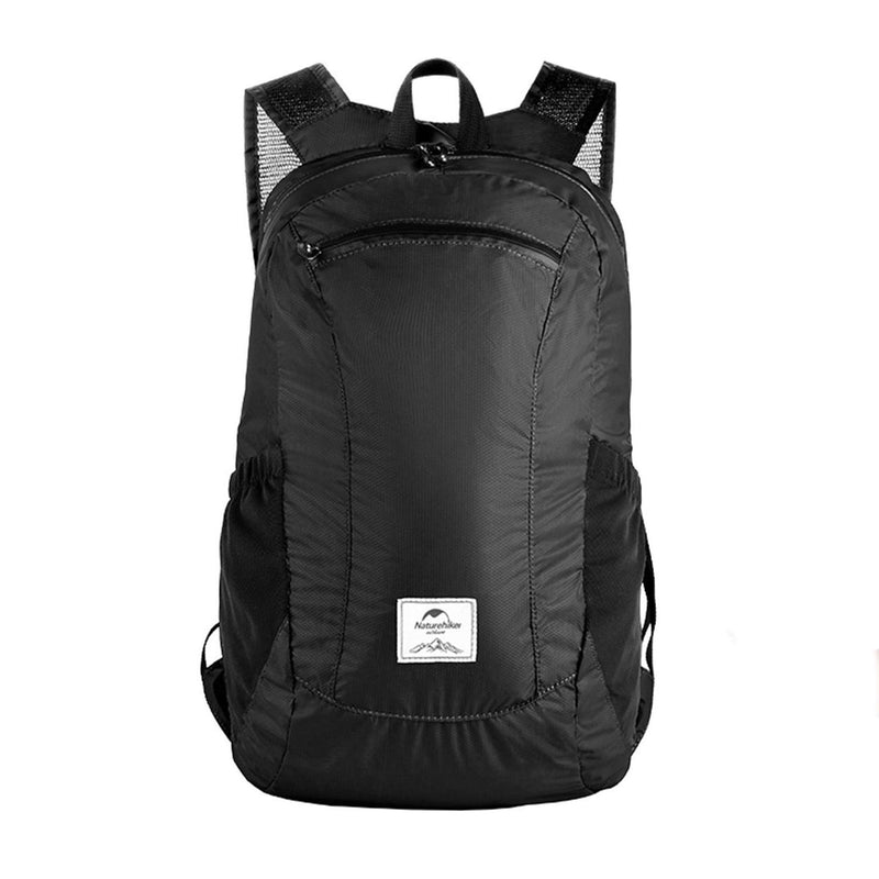 Naturehike 18L Lightweight Hiking Backpack, Waterproof Camping Packable Backpack Ultralight for Travel, Airplane, Small Hiking Daypack for Adults, Black