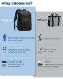 Pritent Cooler Backpack Insulated Waterproof,30/45 Cans Backpack Coolers Leakproof Lunch Backpack for Men Women Portable Soft Cooler Bag for Beach Camping Trave Picnic