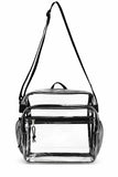 Eastsport Clear Bag for Stadium Approved Stadium Events 12×4×10 Clear Tote Lunch Bag with Reinforced Straps for Work and Sporting Events