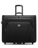 MATEIN Rolling Garment Bag with 2 Packing Cubes, Large Check-in Travel Garment Bags with 17.3 Inch Laptop Compartment, Wrinkle Free Wheeled Business Softside Suitcase Luggage for Men and Women, Black
