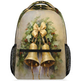 Skonsati Golden Bell Large Backpack Fashion Travel Backapck for Business Women Men Casual Laptop Bag Waterproof Lightweight Cool Backpacks