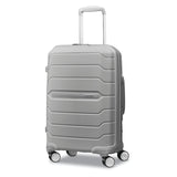 Samsonite Freeform Hardside Carry-On Luggage with Spinner Wheels - Hardshell Suitcase - TSA, Airline-Approved - Expandable Hard Shell, Smooth Rolling Wheels for Lightweight Travel - Light Grey