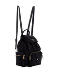 GUESS Womens Eco Gemma Backpack, Drawstring Flap, Black