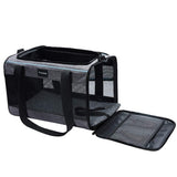 Vceoa 19x12x12 Inches Cat, Dog Carrier for Pets Up to 22 Lbs, Soft-Sided Cat Bag Animal Carriers Travel Puppy Carry As a Toy of Fabric Pet Home