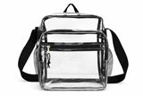 Eastsport Clear Bag for Stadium Approved Stadium Events 12×4×10 Clear Tote Lunch Bag with Reinforced Straps for Work and Sporting Events