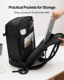 GHERSON Travel Laptop Backpack, TSA Friendly Flight Approved Carry-on Luggage,Water-resistant Lightweight Business Rucksack，Durable Large Weekender Bag Daypack Fits 17.3 Inch Laptop