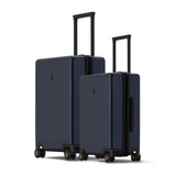LEVEL8 Elegance Luggage Set, PC Matte Hardshell Suitcases - Navy Blue, 20/24 Inch