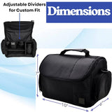 Large Padded Camera Bag with Shoulder Strap – DSLR & Mirrorless Camera Carrying Bag, Lightweight Protective Crossbody Camera Bag
