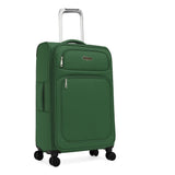World Traveler Dejuno Cirrus Lightweight Expandable Spinner Luggage, Green, Carry-On
