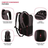 SwissGear 5668 Laptop Backpack, Dark Gray Heather, 18.25 In