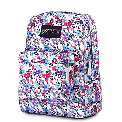 JanSport SuperBreak One Backpack - Durable, Lightweight Bag with 1 Main Compartment, Front Utility Pocket with Built-in Organizer, Premium Backpack, Petal To The Metal
