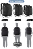 MATEIN Carry on Backpack, Extra Large Travel Backpack Expandable Airplane Approved Weekender Bag for Men and Women, Water Resistant Lightweight Daypack for Flight 40L, Black