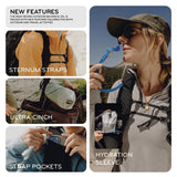 Peak Design Outdoor Backpack 45L, Eclipse, Lightweight Internally-Framed Backpack, Ultra Cinch Roll-Top Design, Ideal for Hikes, Camera Carry and Travel, Versatile Backpack for Men and Women